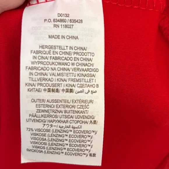 Boden Classic Red Midi Dress w Flutter Sleeves NEW Women US 10R DO132 Red - Picture 14 of 16